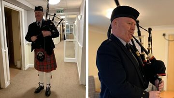 Traditional Scottish celebrations at Stalybridge care home